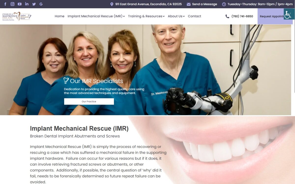 mastrovichdental.com screenshot