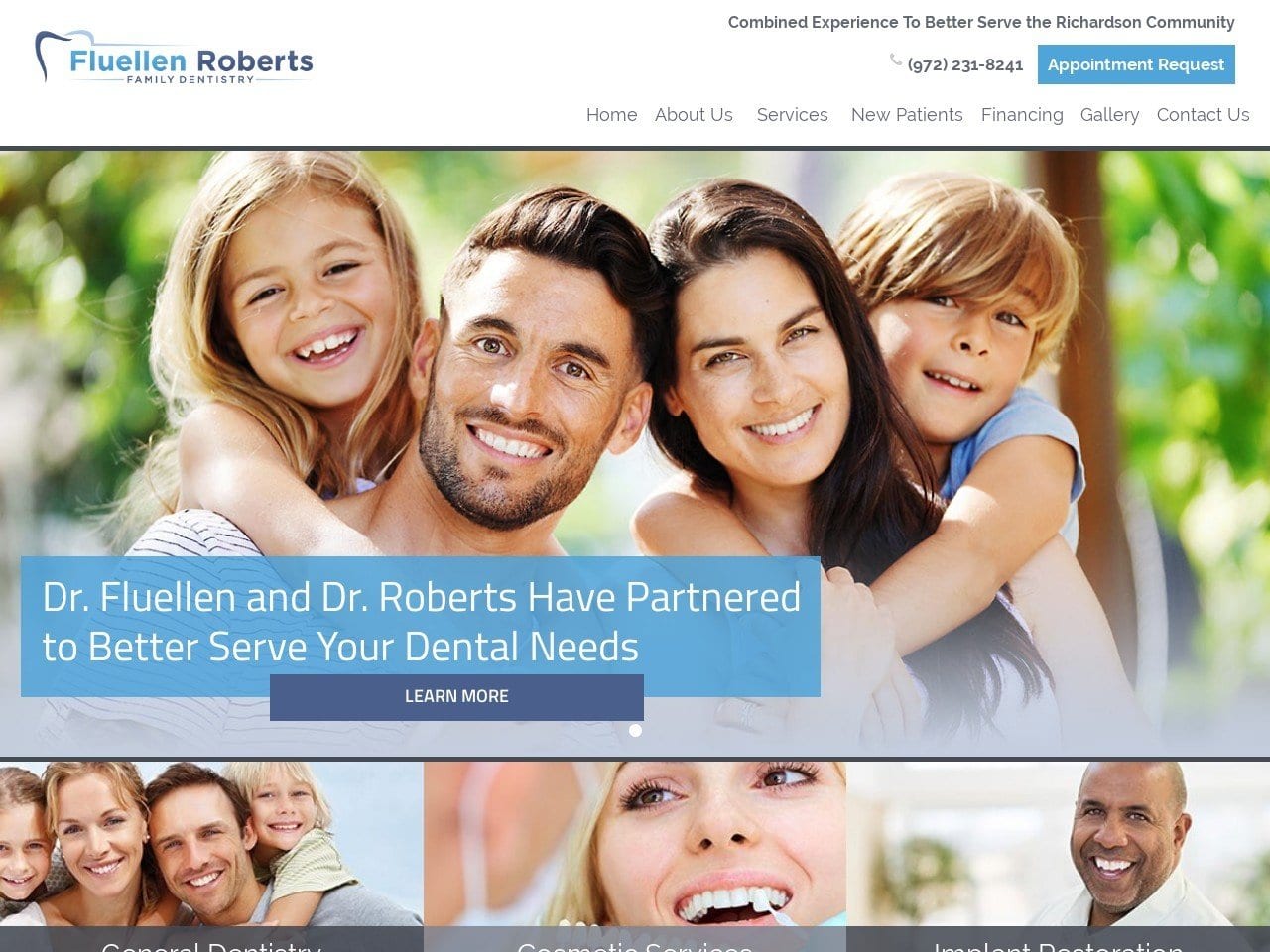 Matthew B. Roberts II DDS Website Screenshot from mattrobertsdds.com