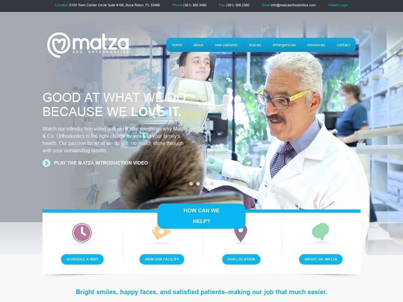 Matza Barry I DMD Website Screenshot from matzaorthodontics.com