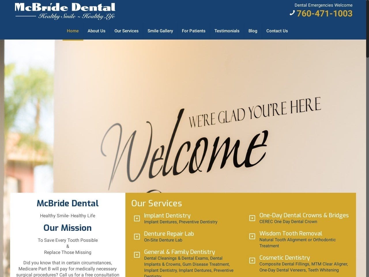 McBride Dental | McBride Michael Z DDS Website Screenshot from mcbridedental.com