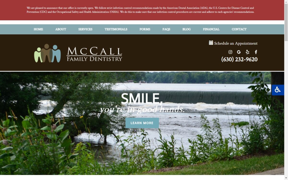 mccallfamilydentistry.com screenshot