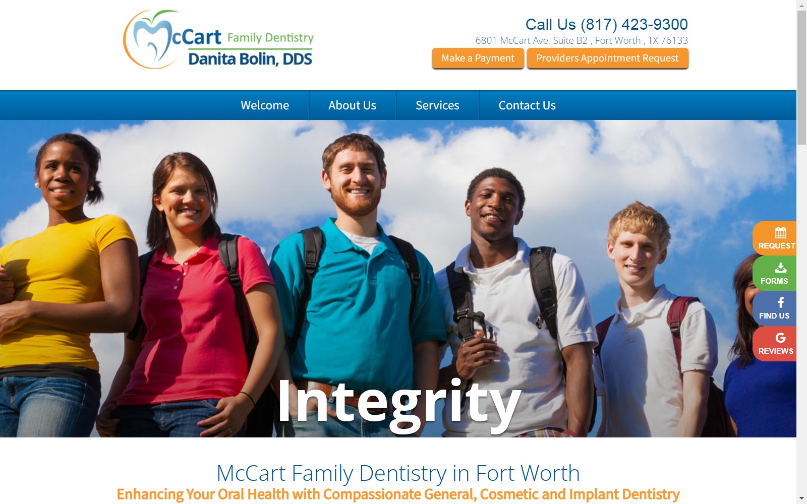 mccartdental.com screenshot