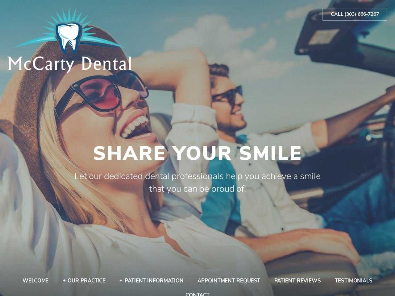 Mccarty Dental Website Screenshot from mccartydental.com