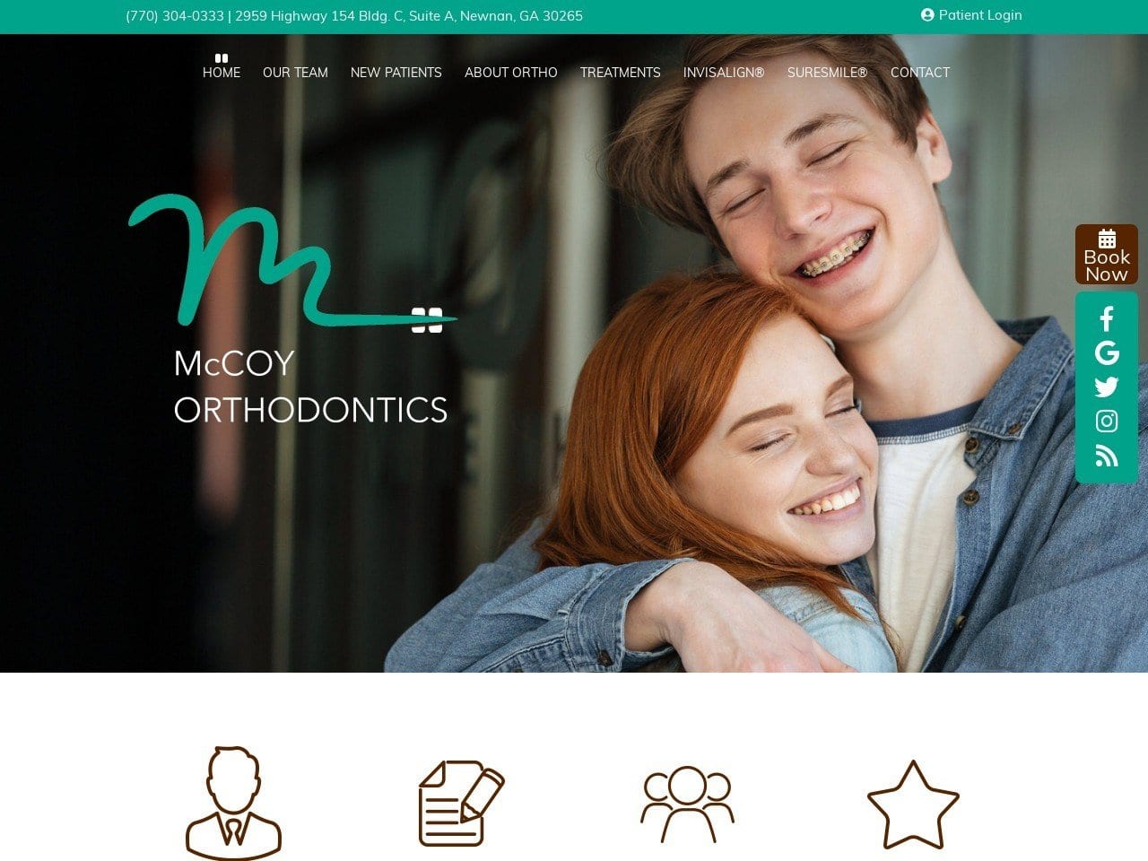 Orthodontics Dentist Website Screenshot from mccoyortho.com