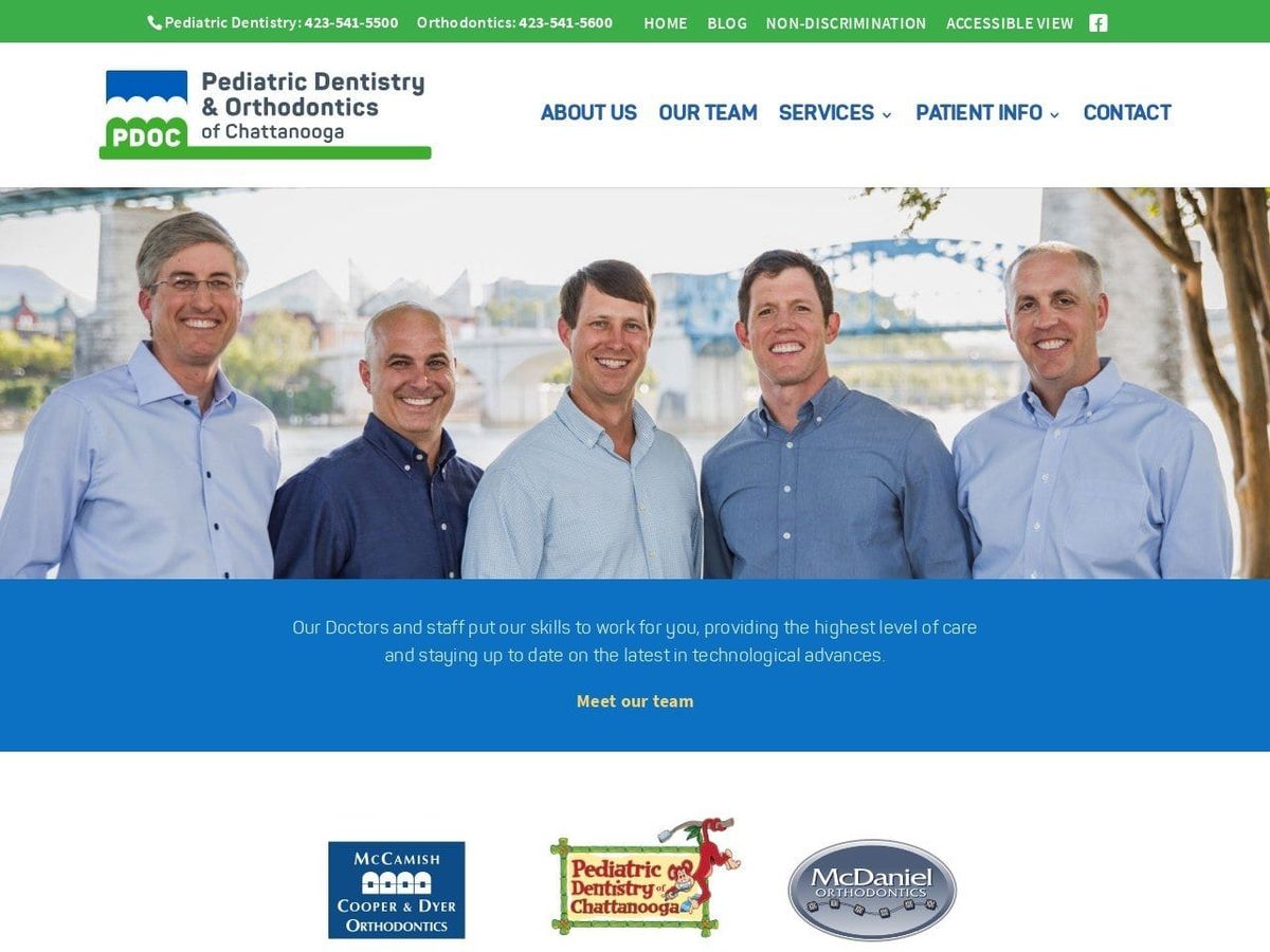 McDaniel Orthodontics Website Screenshot from mcdanielortho.com