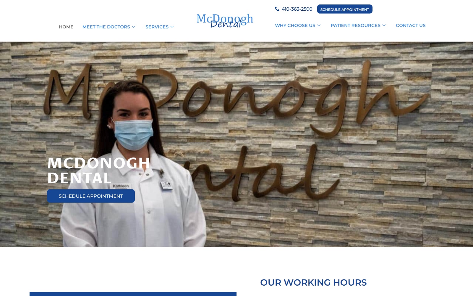 mcdonoghdental.com screenshot