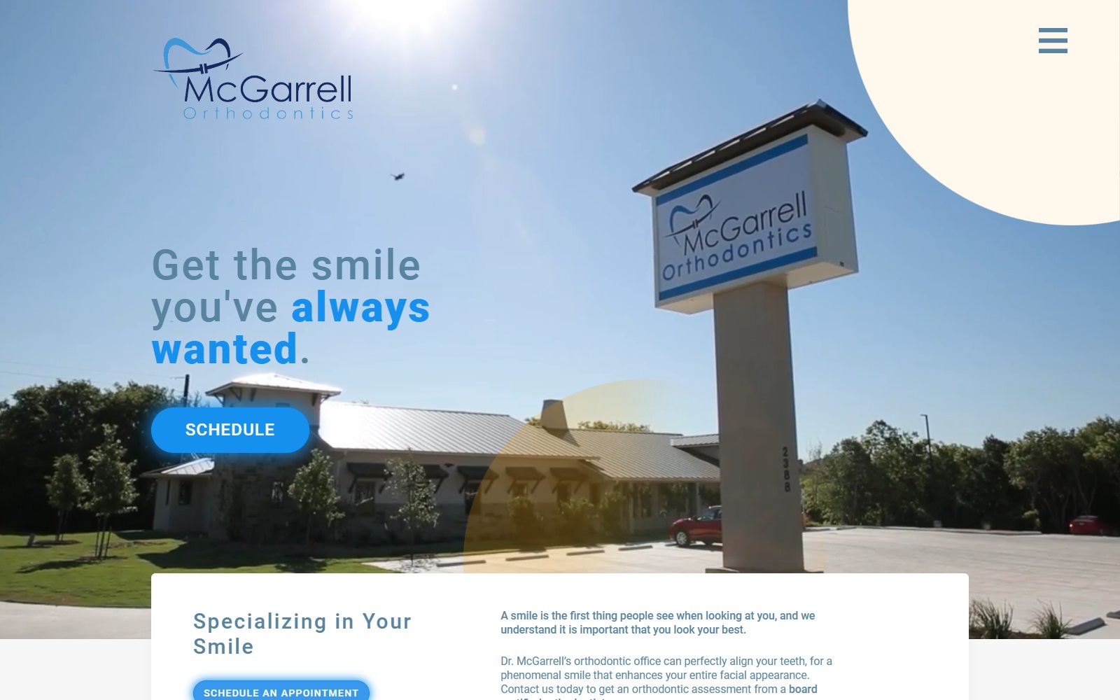 mcgarrellorthodontics.com screenshot