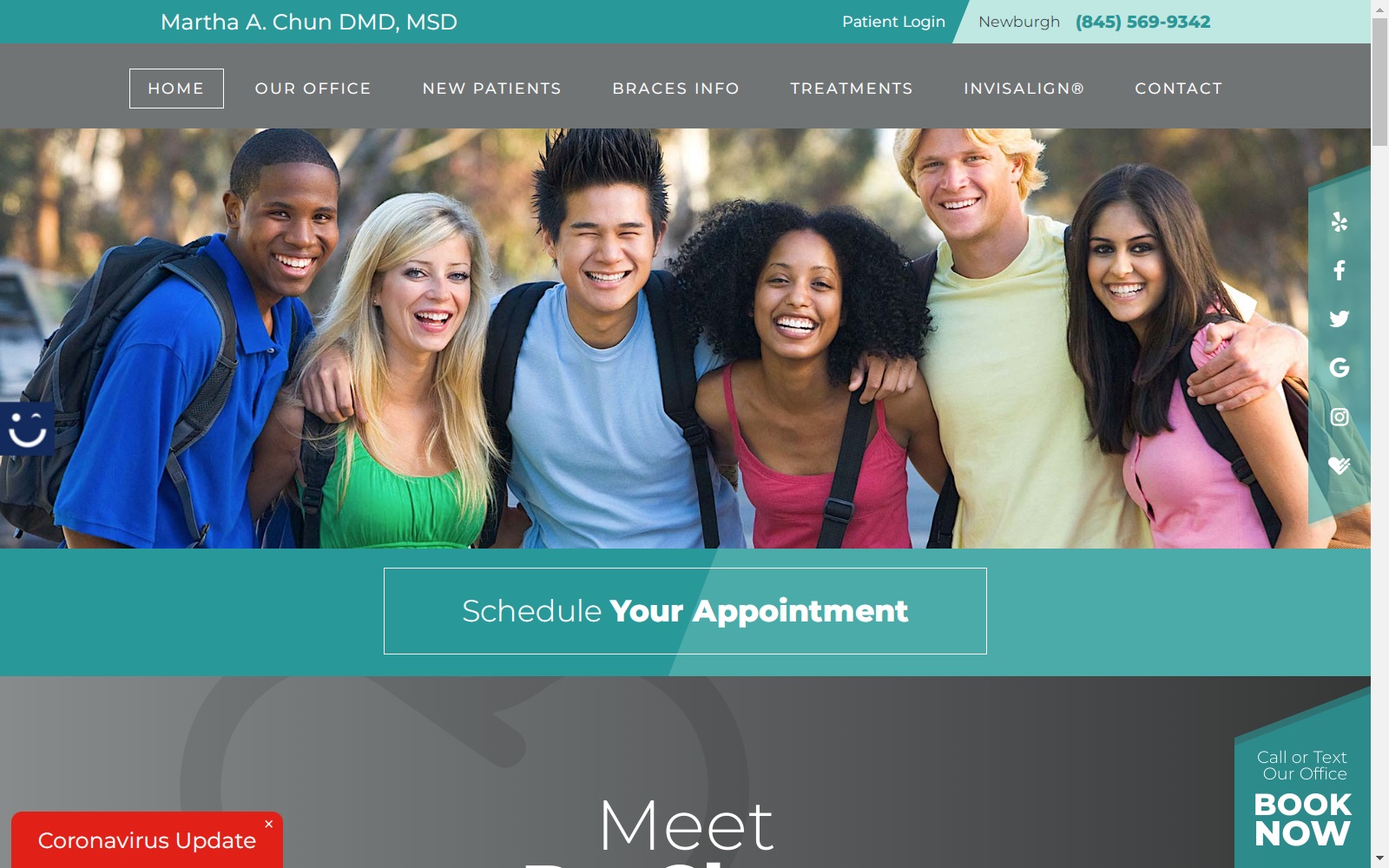 mchunorthodontics.com screenshot