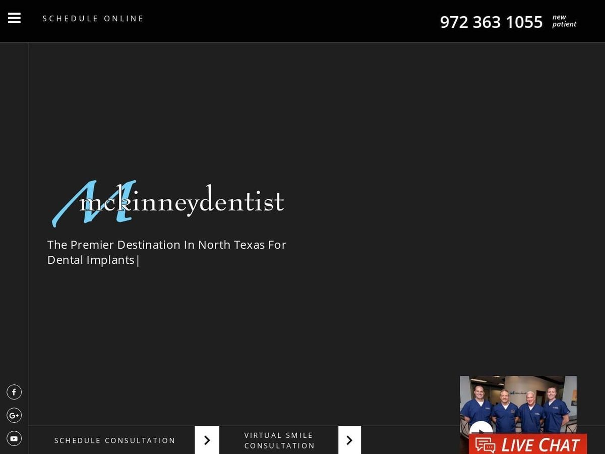 Dr. Jeff Lynch DDS Website Screenshot from mckinneydentist.com