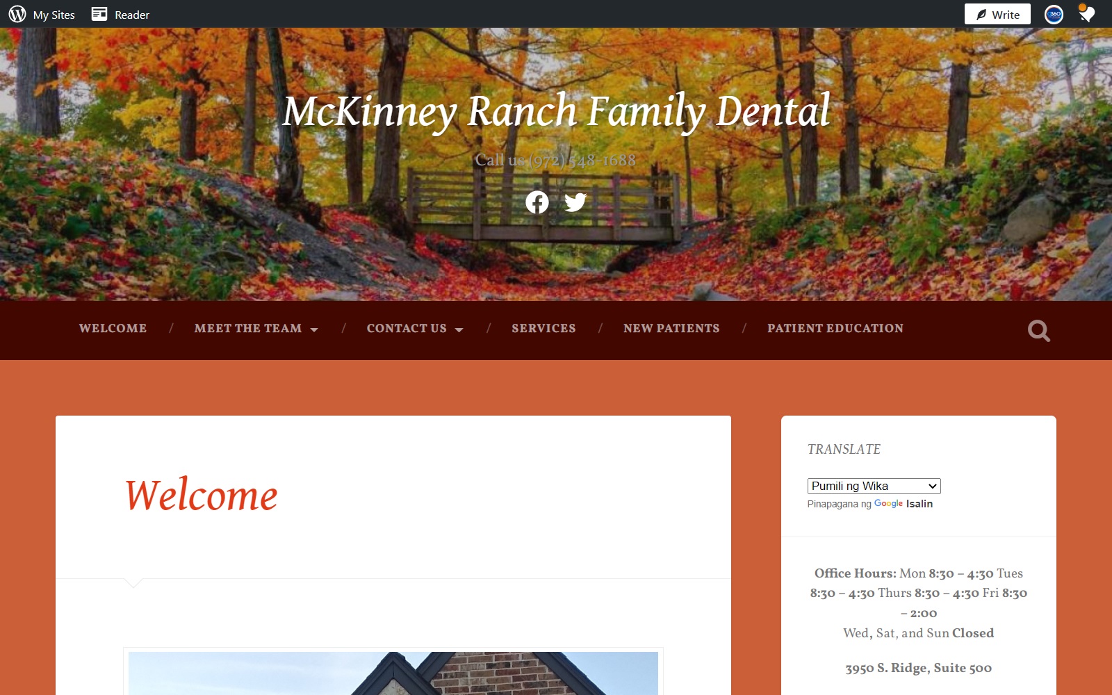 mckinneyranchfamilydental.com screenshot