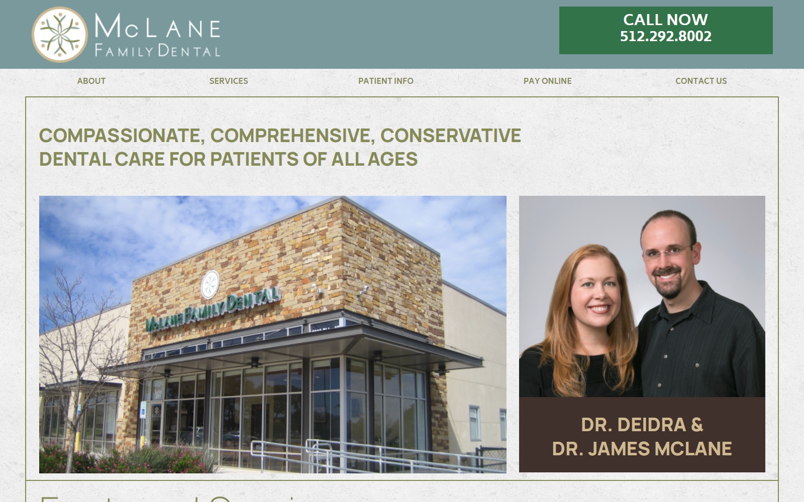 mclanefamilydental.com screenshot