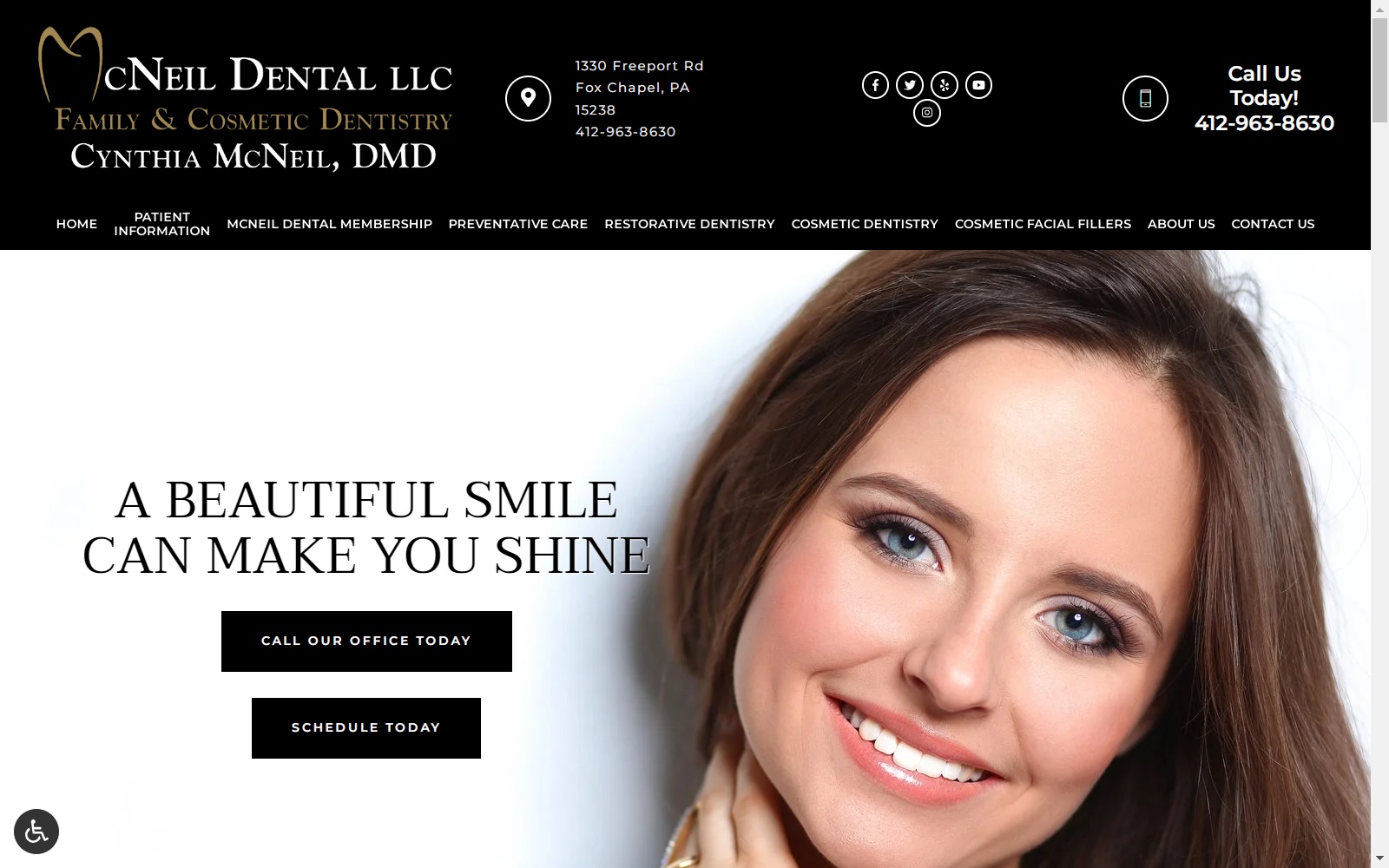 mcneildental.com screenshot