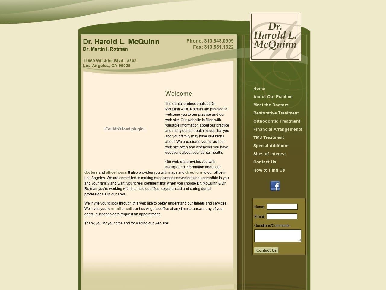Rotman Dentist Website Screenshot from mcqdentaltmj.com