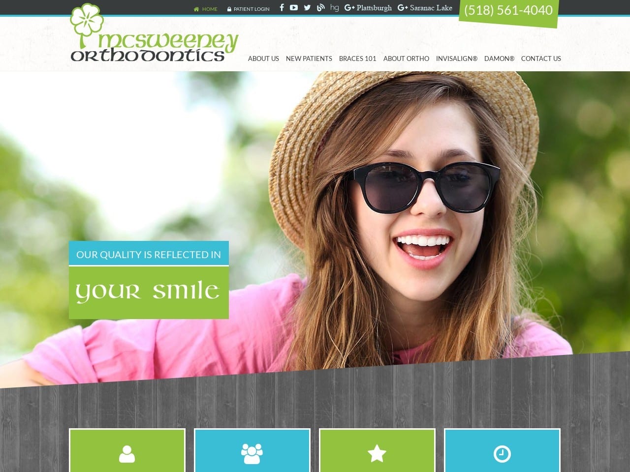 Mc Sweeney Orthodontics Website Screenshot from mcsweeneyortho.com