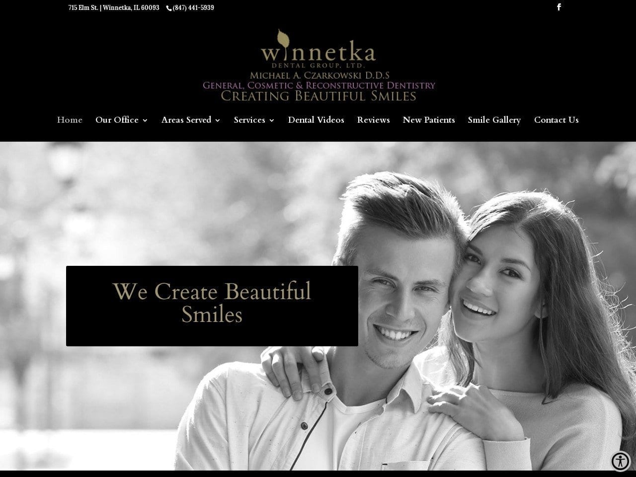 Winnetka Dental Group Ltd Website Screenshot from mczarkowskidds.com