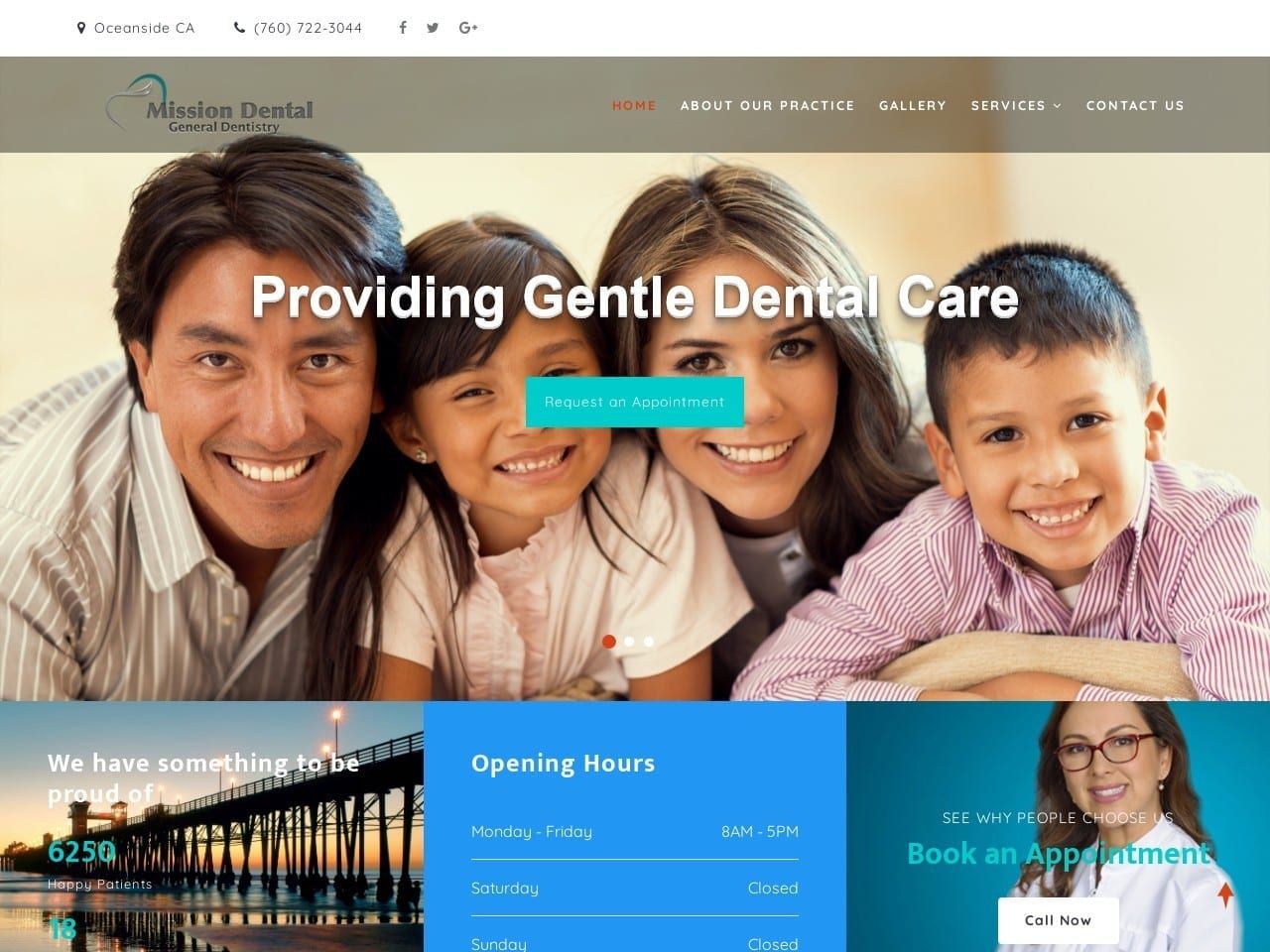 M Dental Care Website Screenshot from mdentalcare.com