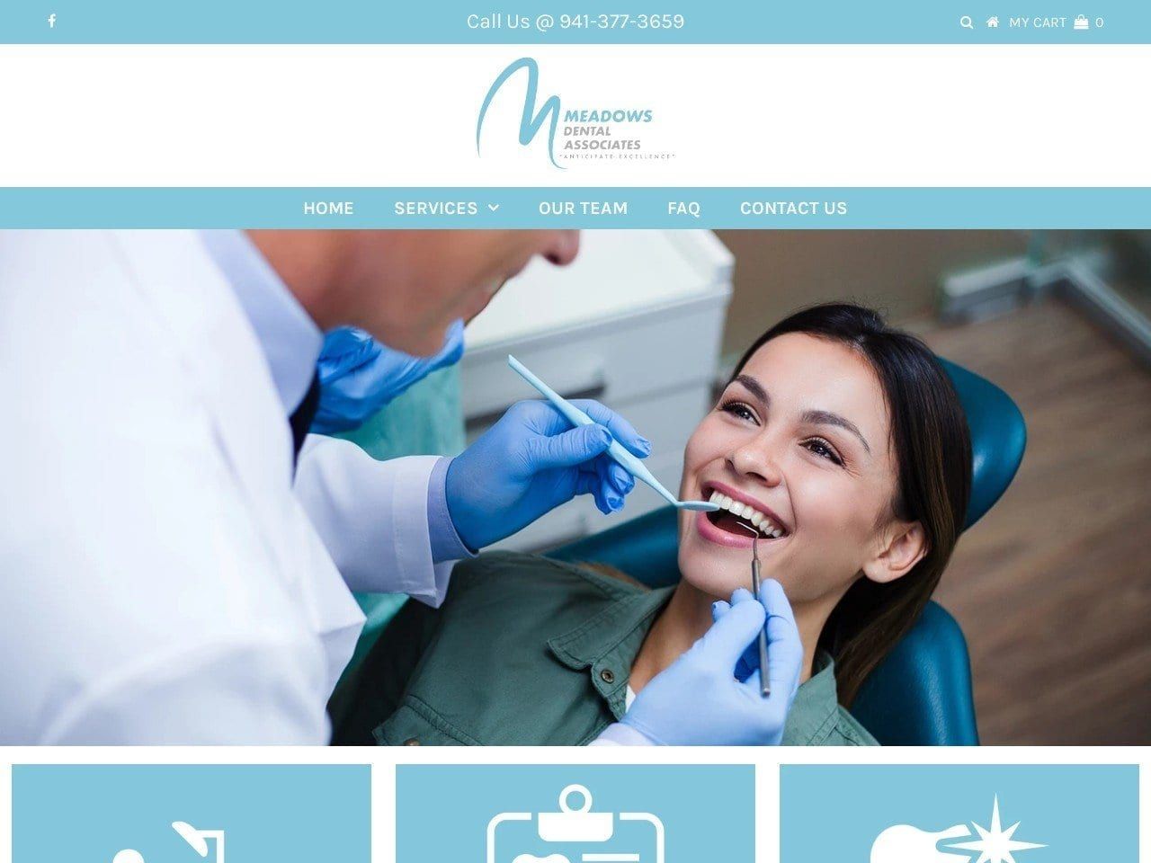 Laurel Ridge Dental Associates Website Screenshot from meadowsdentalassociates.com