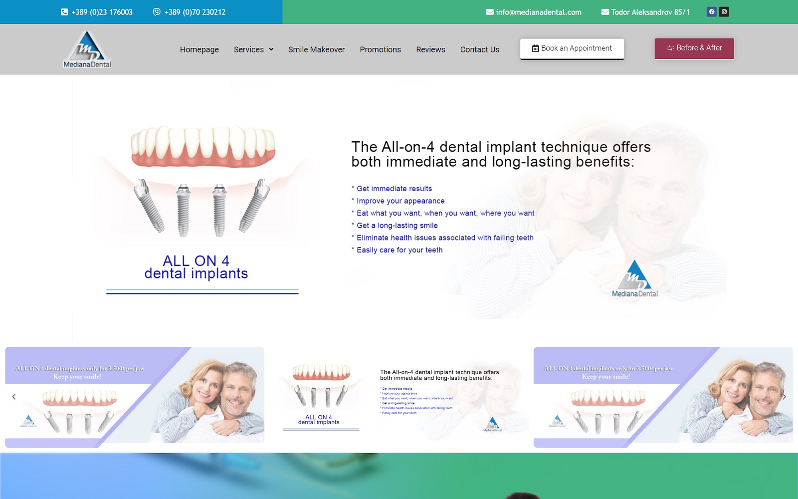 medianadental.com screenshot