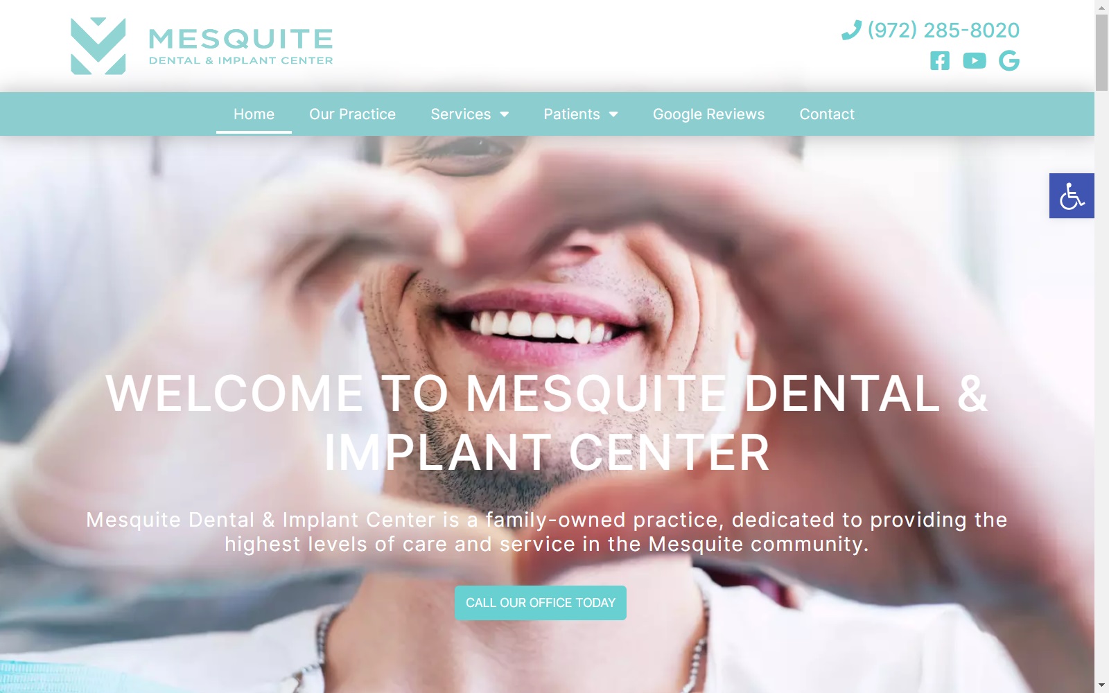 mesquitedental.net screenshot