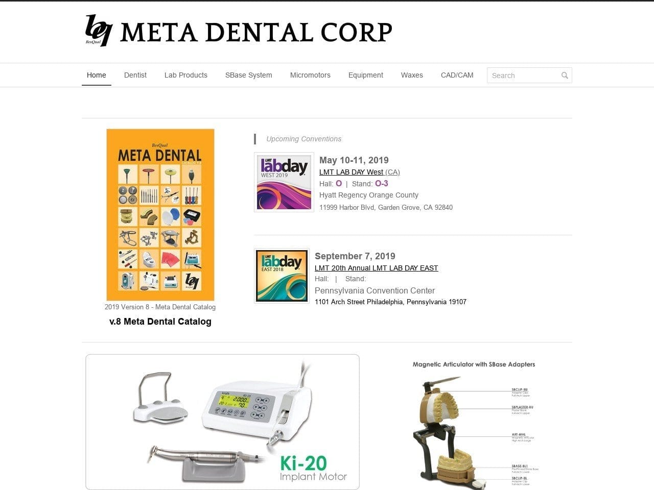 Meta Dental Co Website Screenshot from metadentalco.com