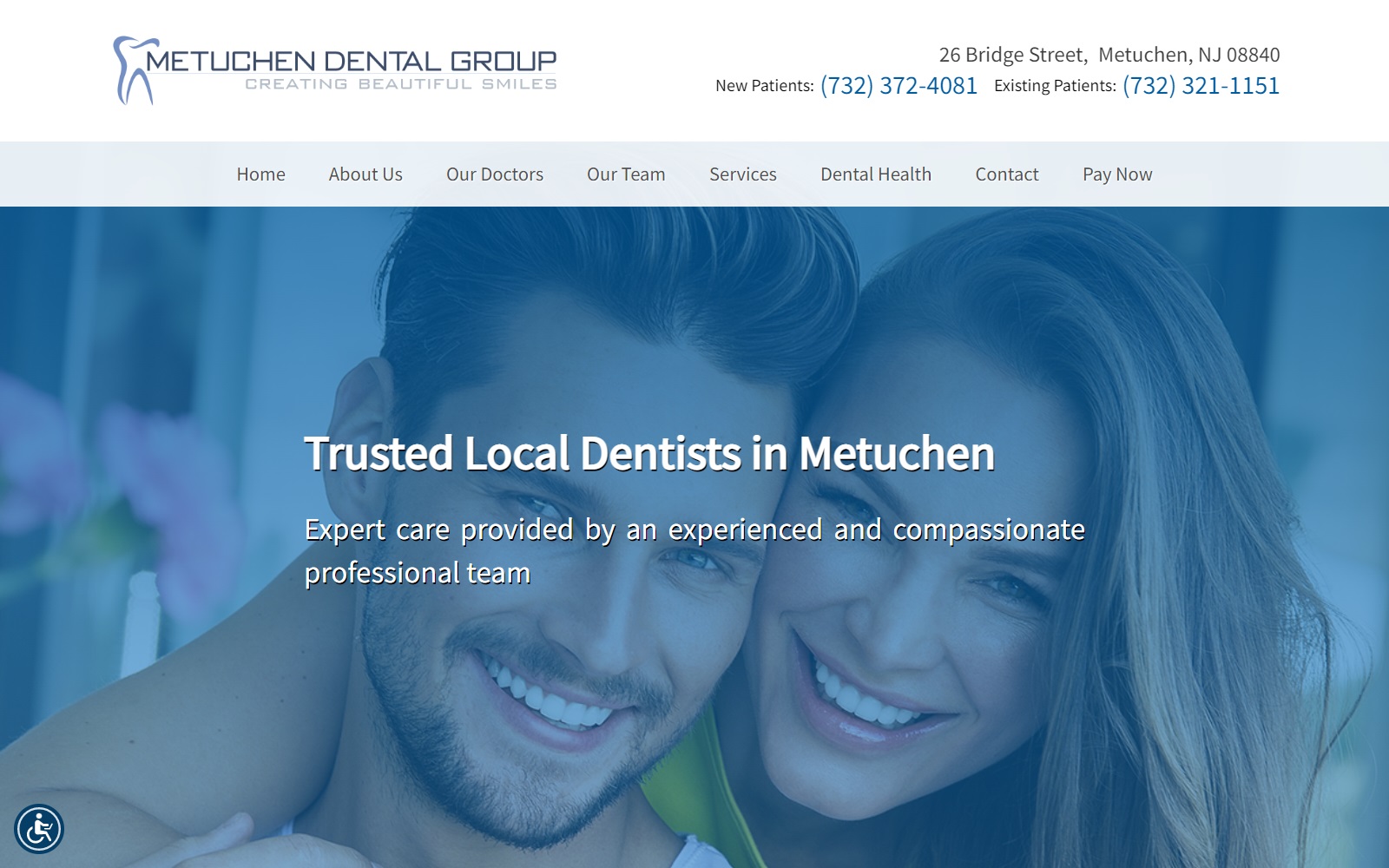 metuchendental.com screenshot