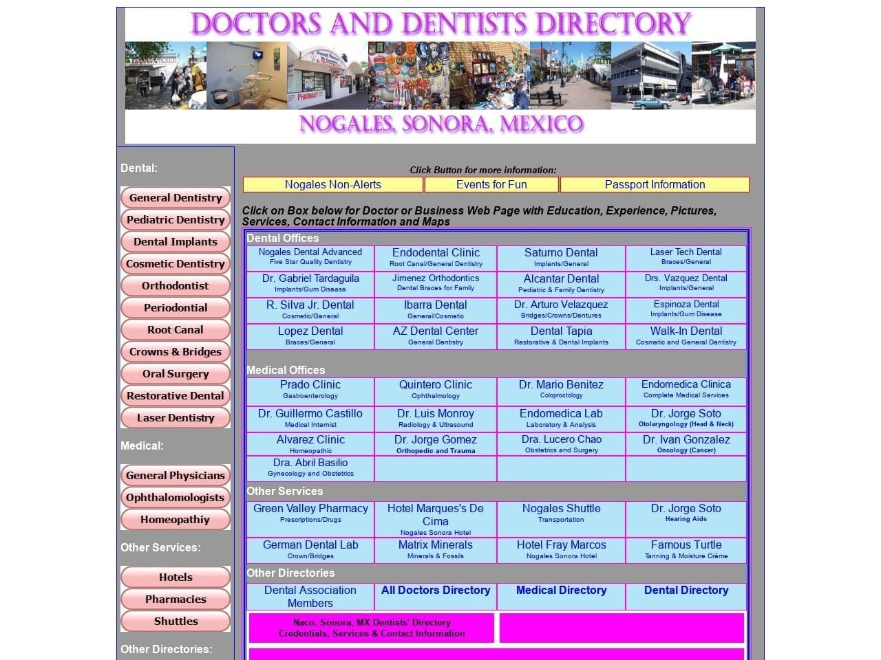 Mexicandoctorsdir Website Screenshot from mexicandoctorsdir.com