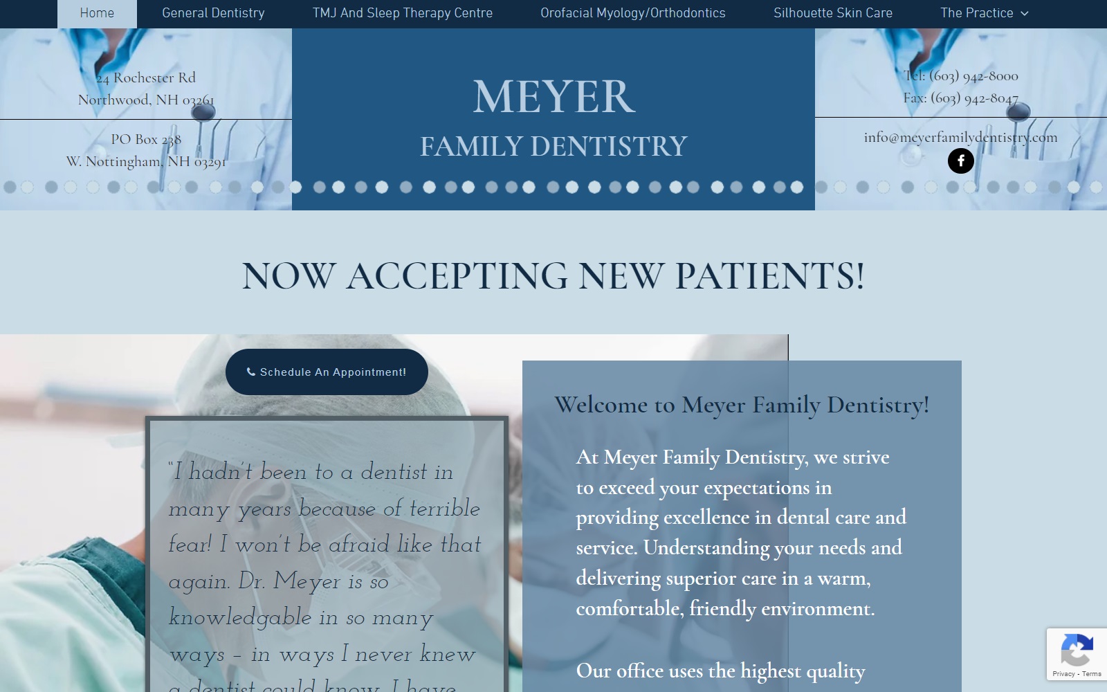 meyerfamilydentistry.com screenshot