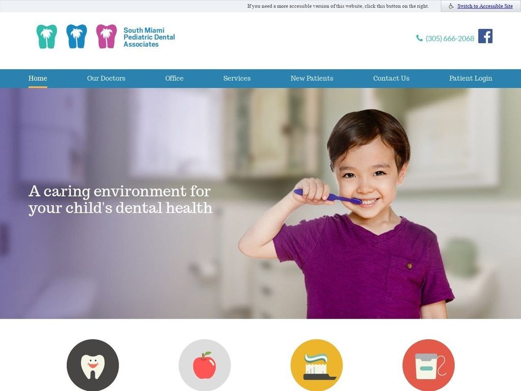 South Miami Pediatric Dental Webman Mark S Dds Mar Website Screenshot from miamichildrensdentist.com