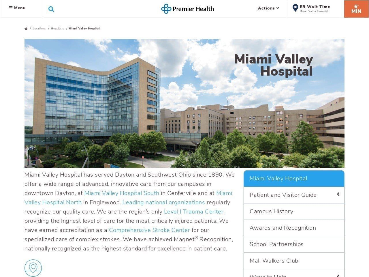 Miami Valley Hospital Dever Martha G DDS Website Screenshot from miamivalleyhospital.org