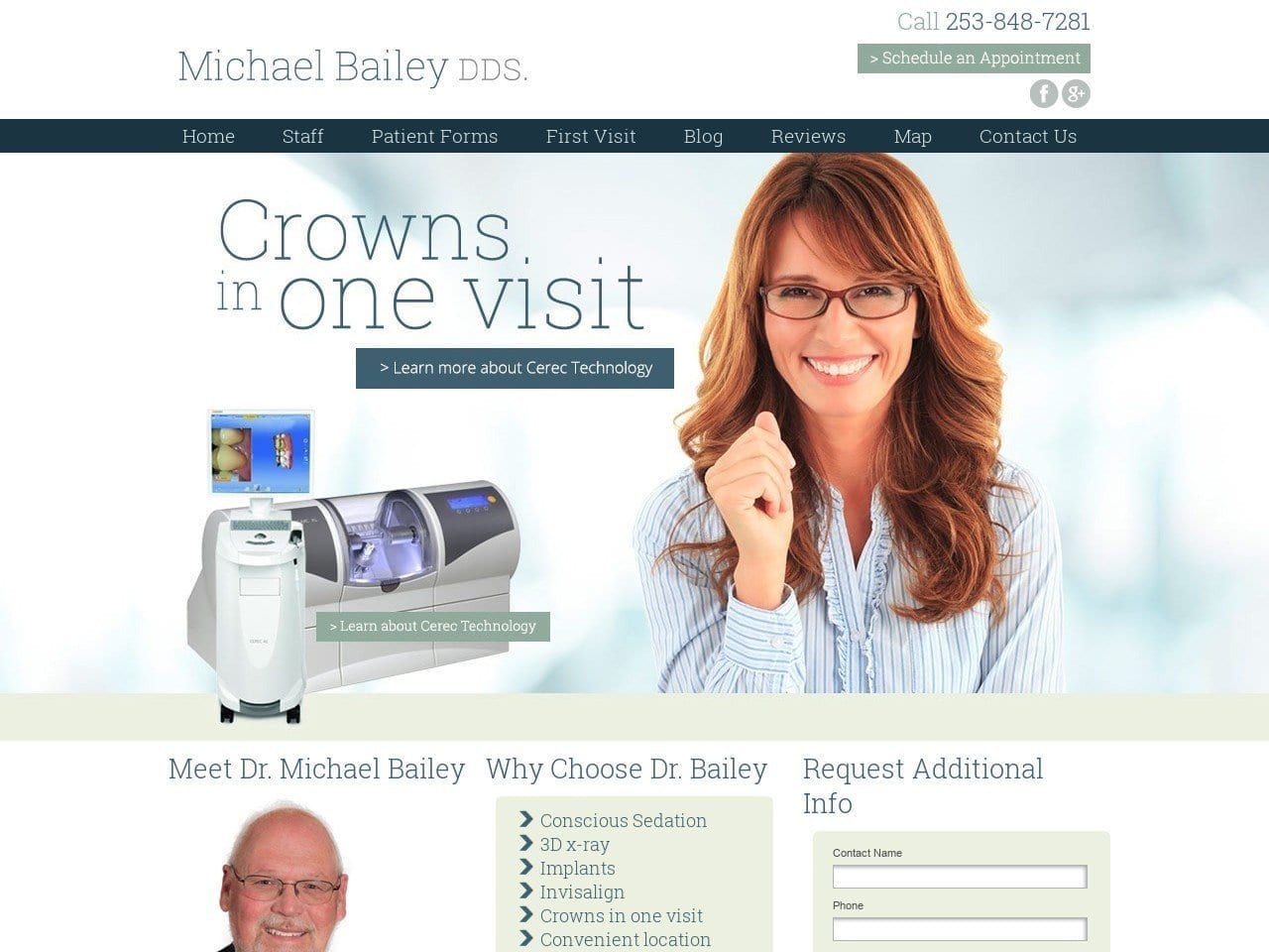 Firgrove Dental Group Website Screenshot from michaelbaileydds.com