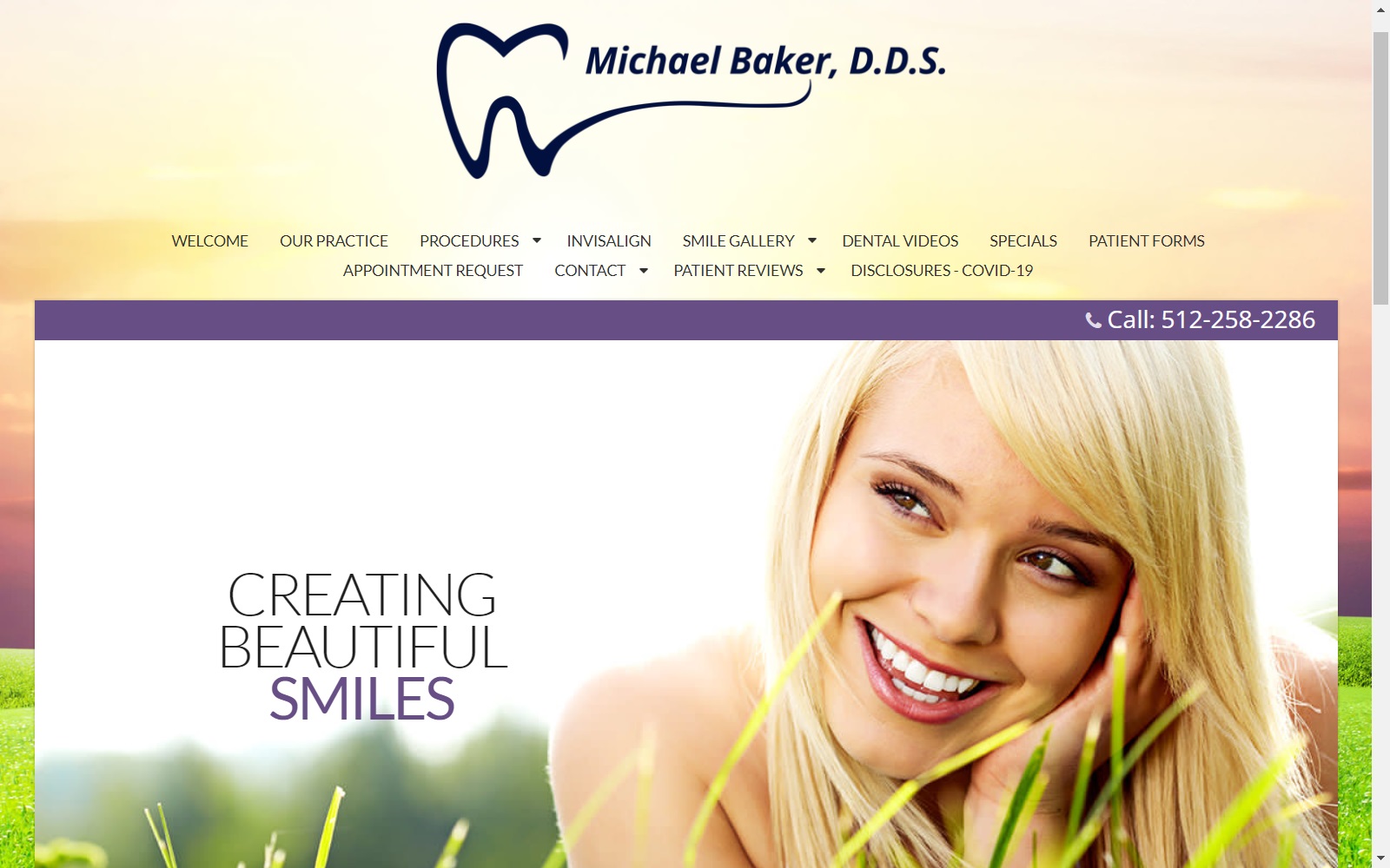 michaelbakerdds.com screenshot