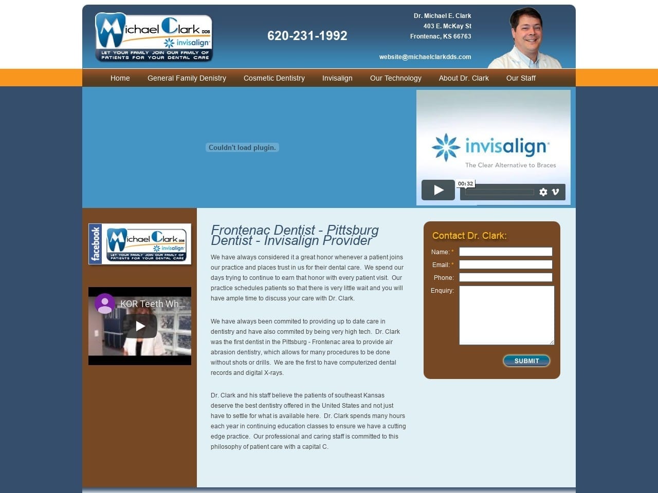 Clark Michael E DDS Website Screenshot from michaelclarkdds.com