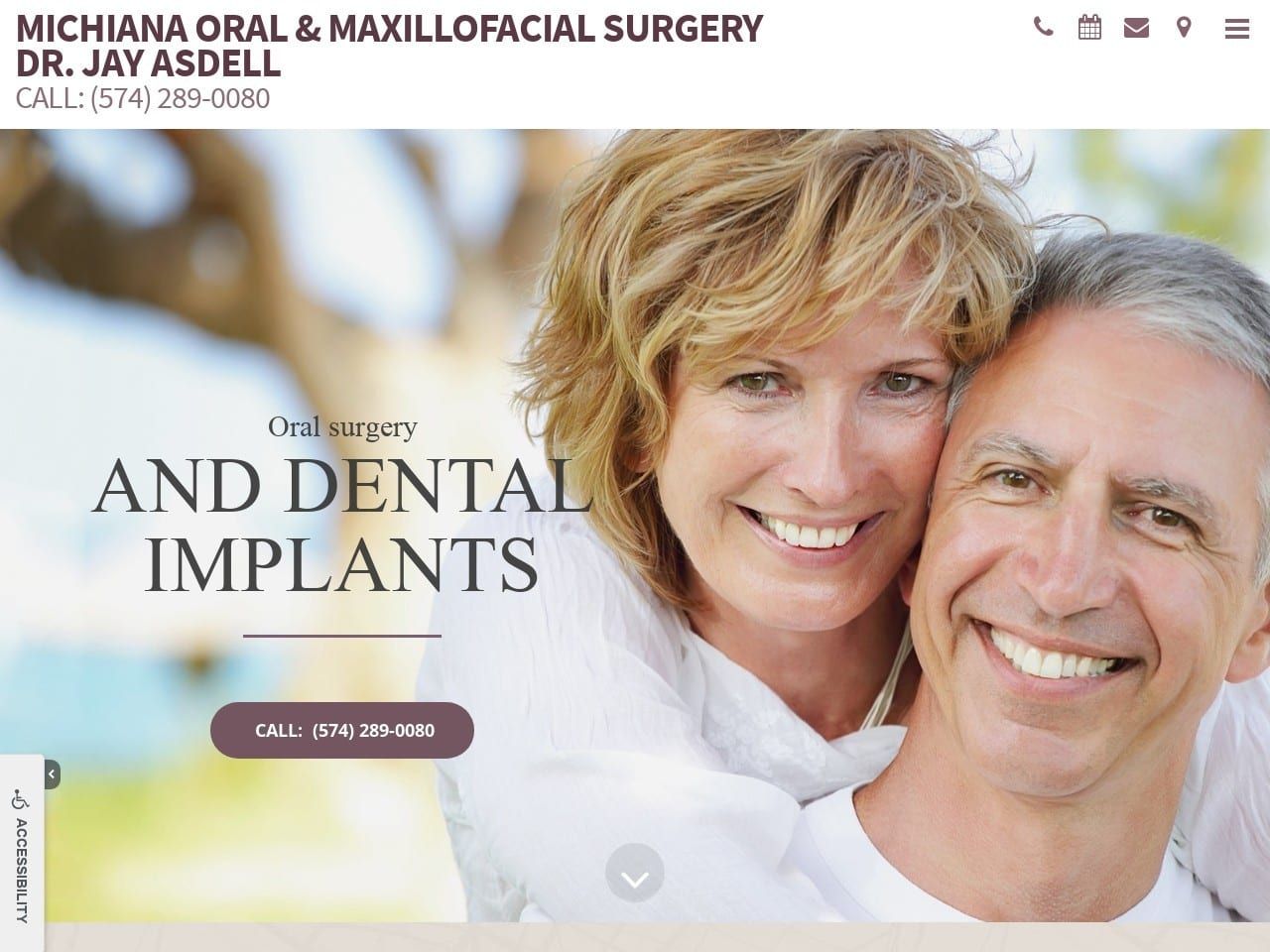 Michiana Oral and Maxillofacial Surgery Inc Website Screenshot from michianaomfs.com