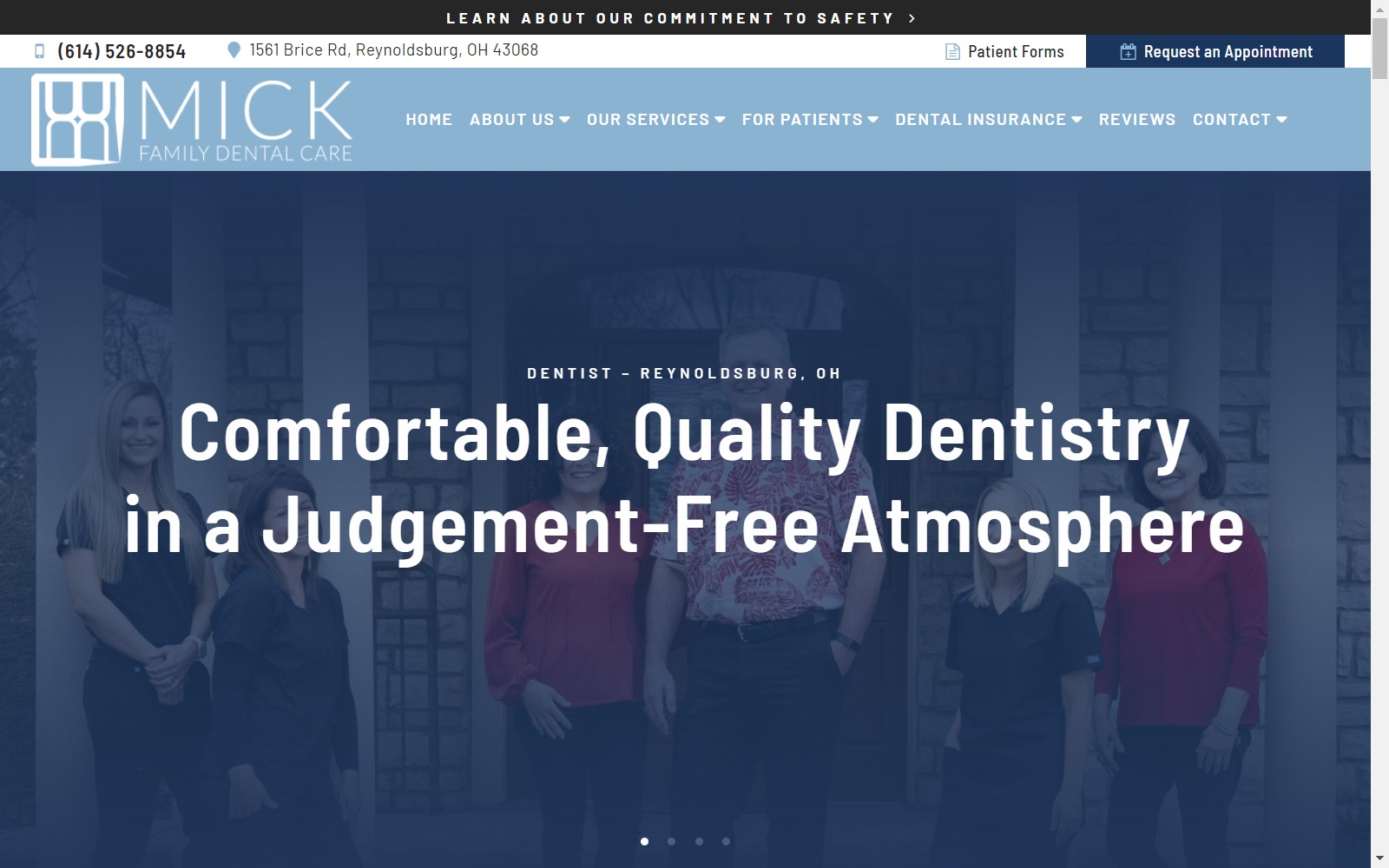 mickfamilydental.com screenshot