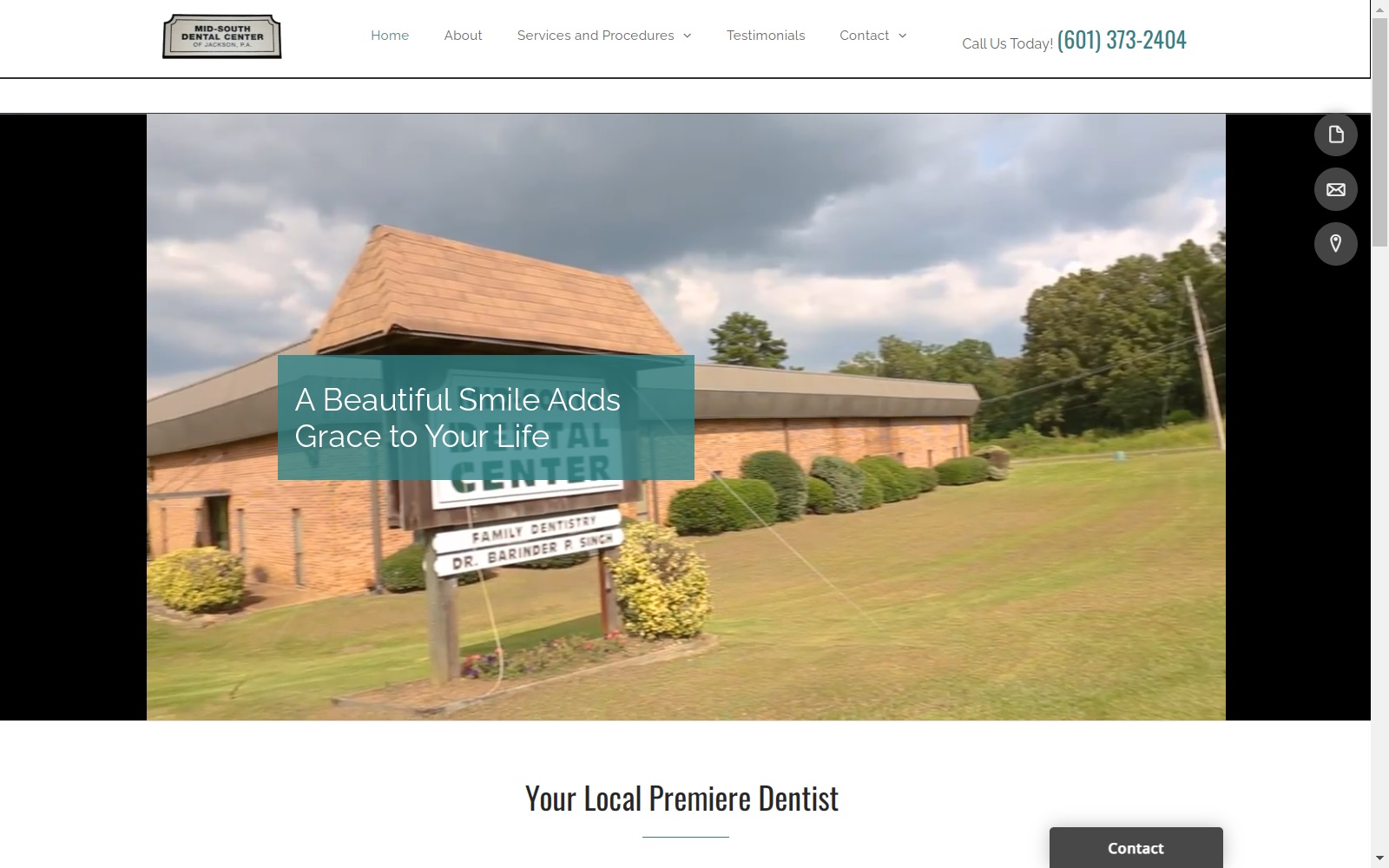 midsouthdentalcenter.com screenshot