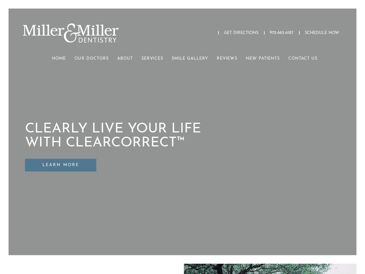 Miller Dentist Website Screenshot from millerandmillerdds.com