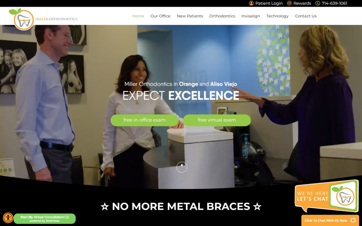 millerbraces.com screenshot