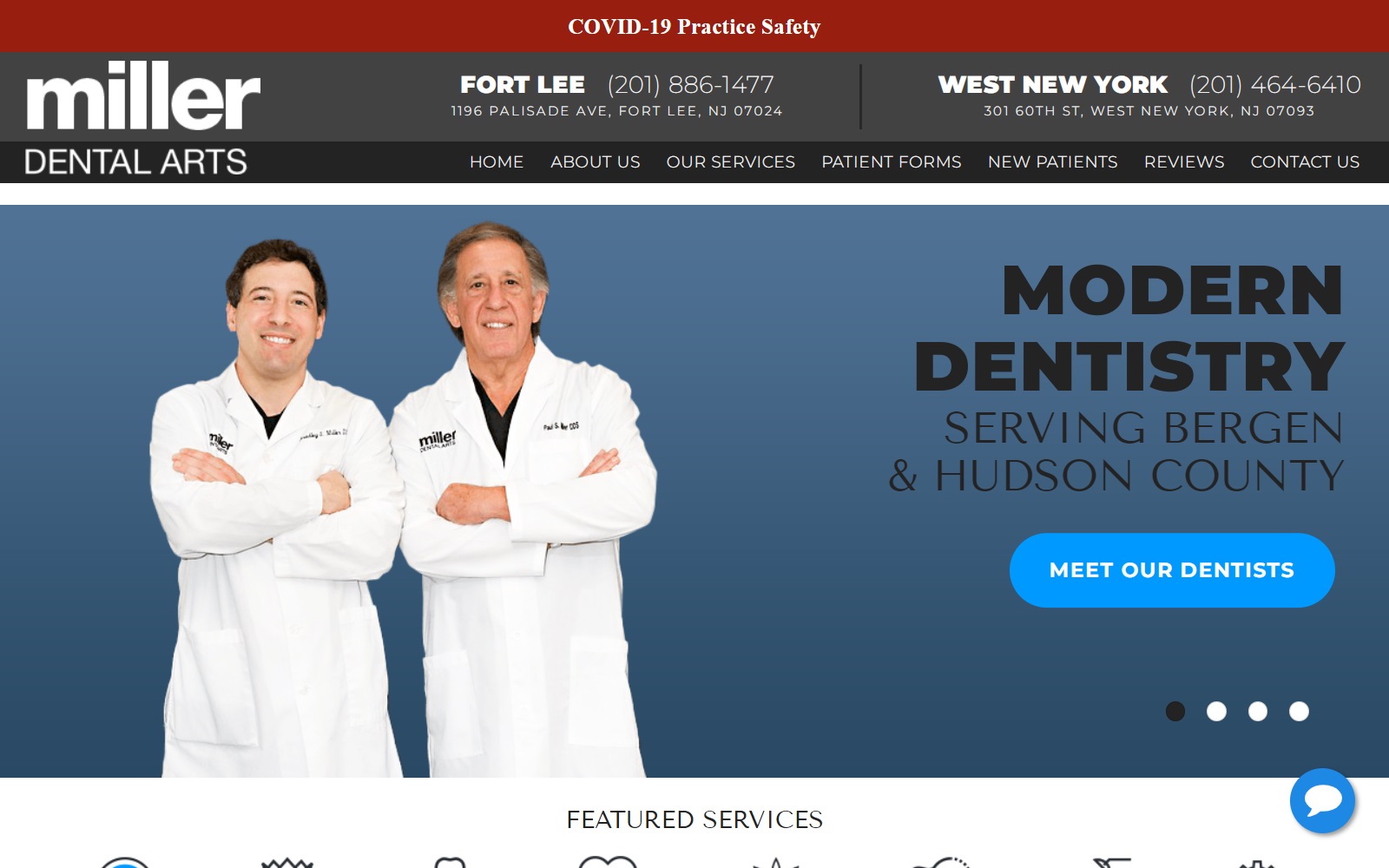 millerdentalarts.com screenshot