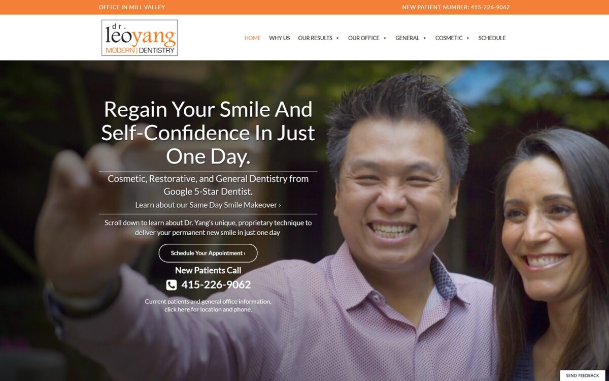 millvalleydentist.com screenshot