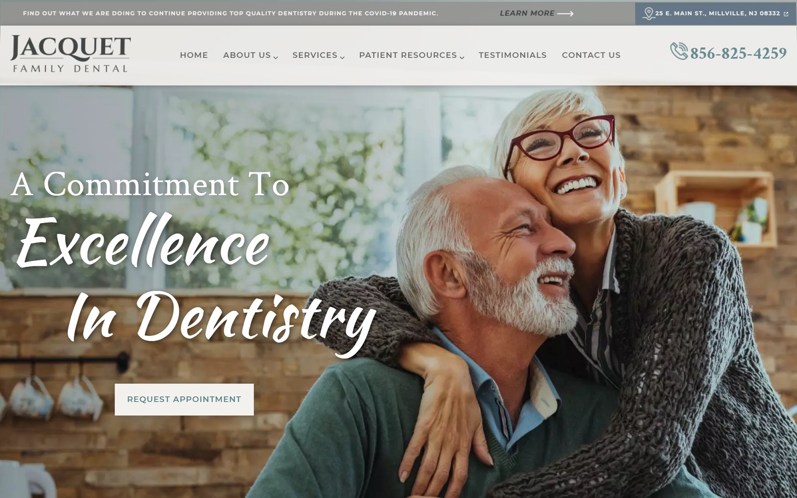 millvillenjdentist.com screenshot