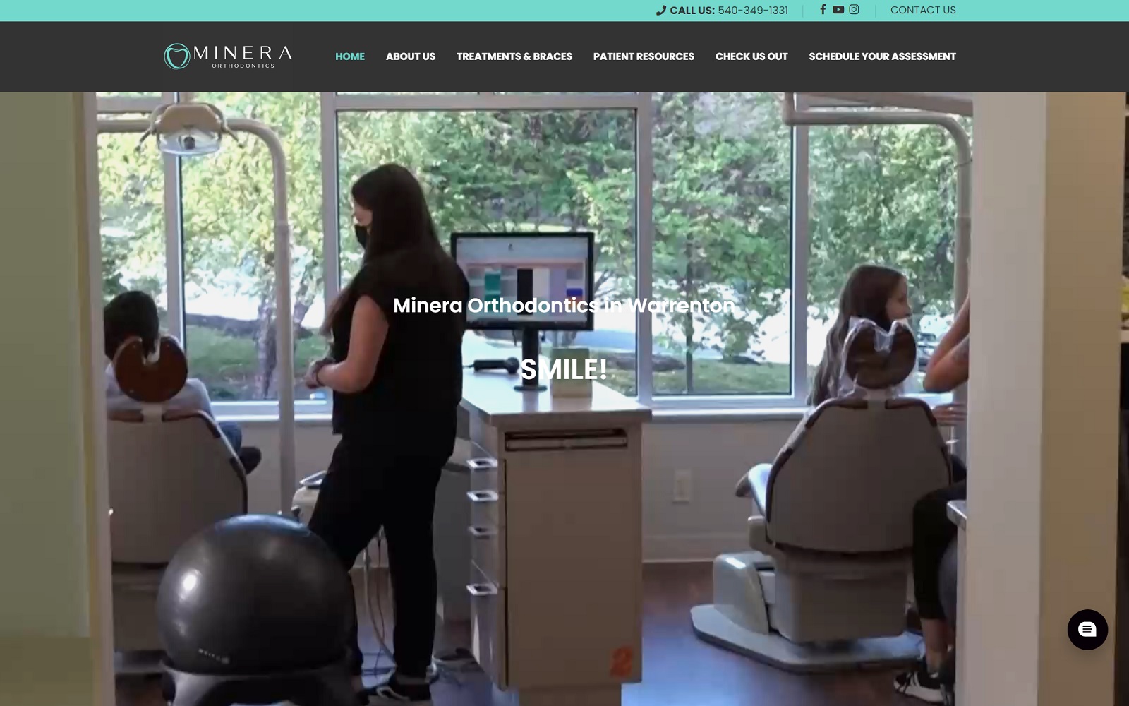 mineraorthodontics.com screenshot