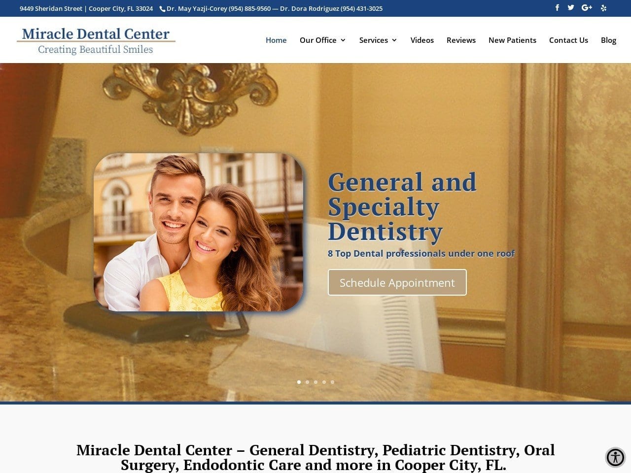 Miracle Dental Center Llc Website Screenshot from miracledentalcenter.com