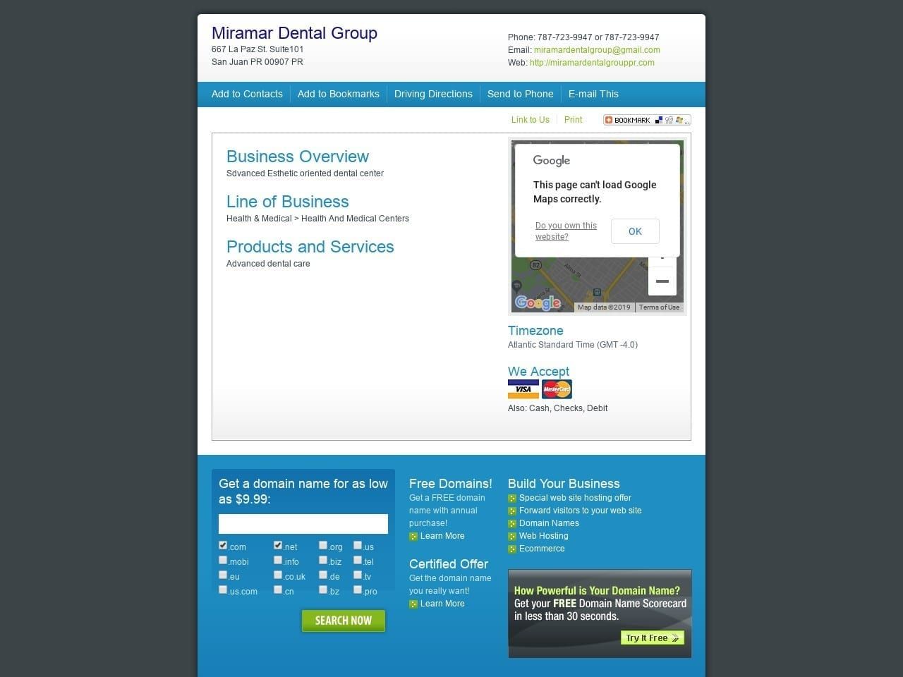 Miramar Dental  Grouppr Website Screenshot from miramardentalgrouppr.com