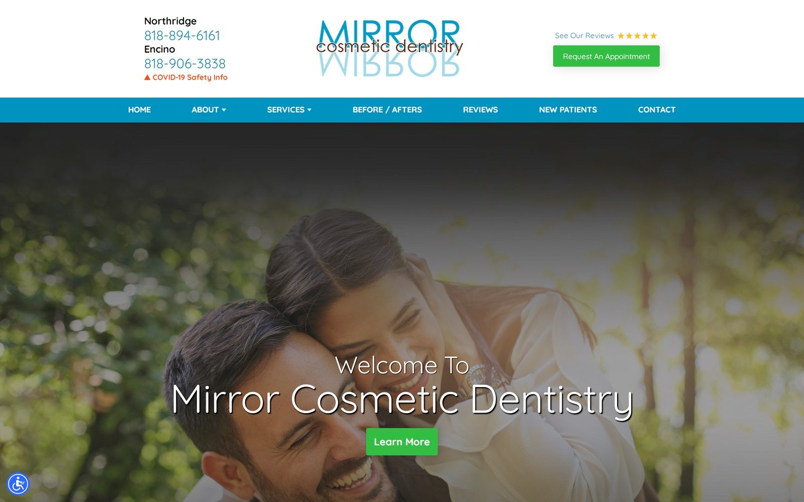 mirrorcosmeticdentistry.com screenshot