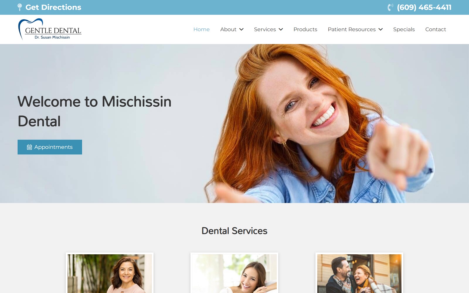 mischissindental.com screenshot