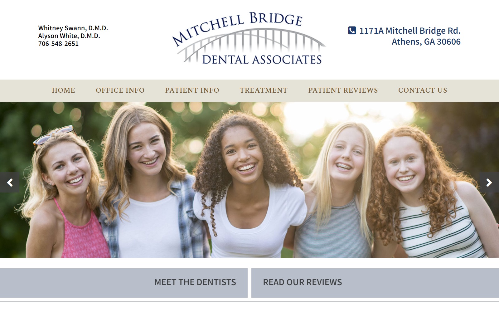 mitchellbridgedental.com screenshot