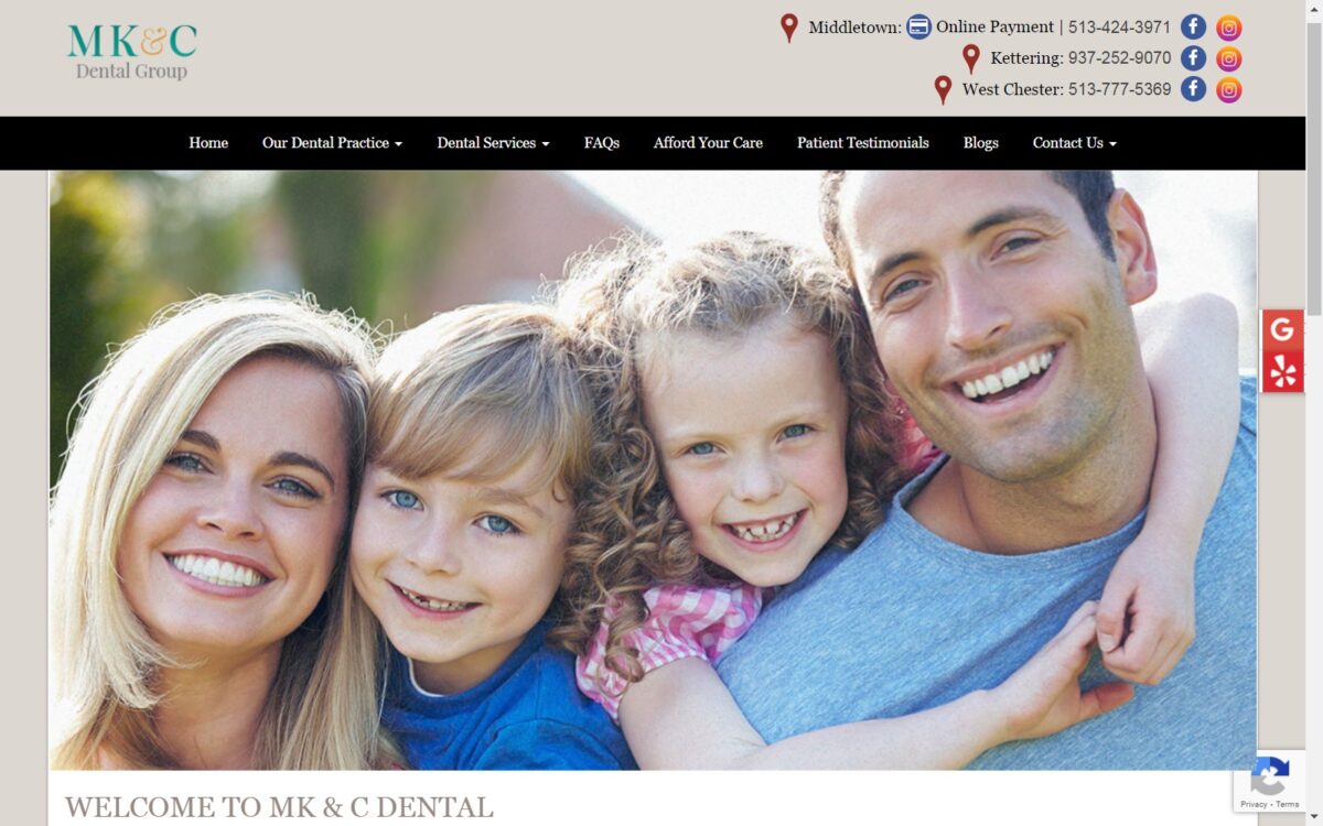 mkcdentists.com screenshot