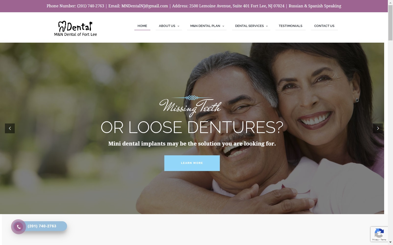 mndentaloffice.com screenshot