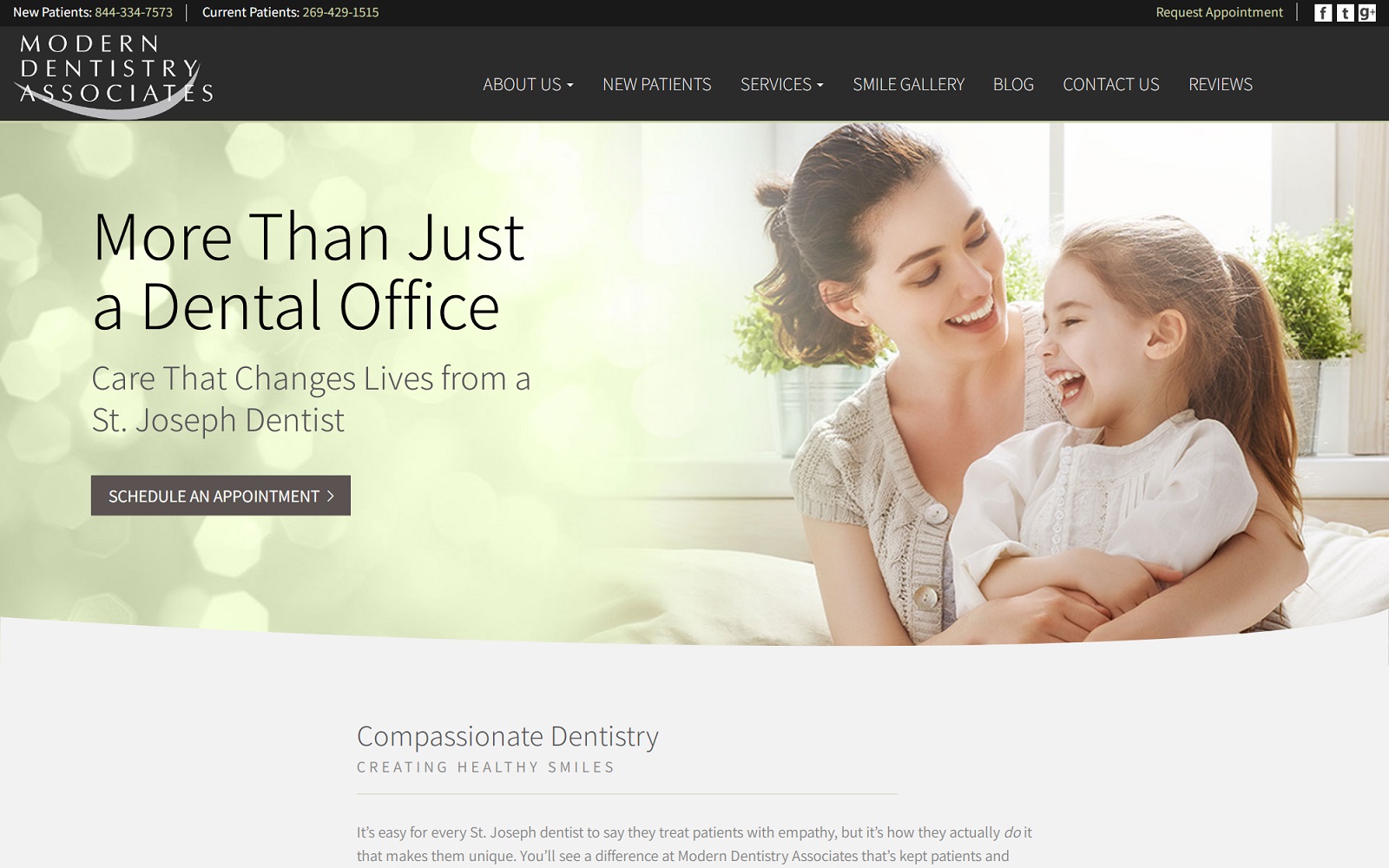 moderndentistryassociates.com screenshot