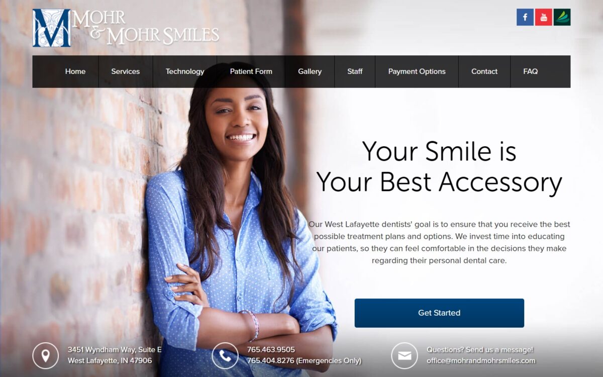 mohrandmohrsmiles.com screenshot